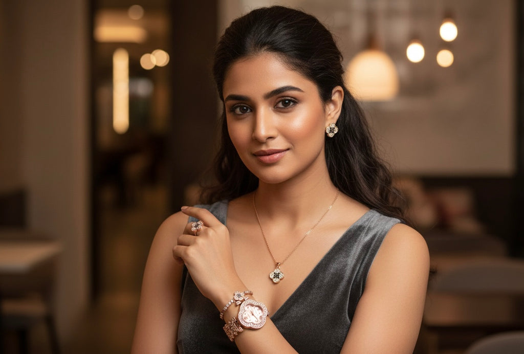 Ladies Complete Jewellery Set with Watch