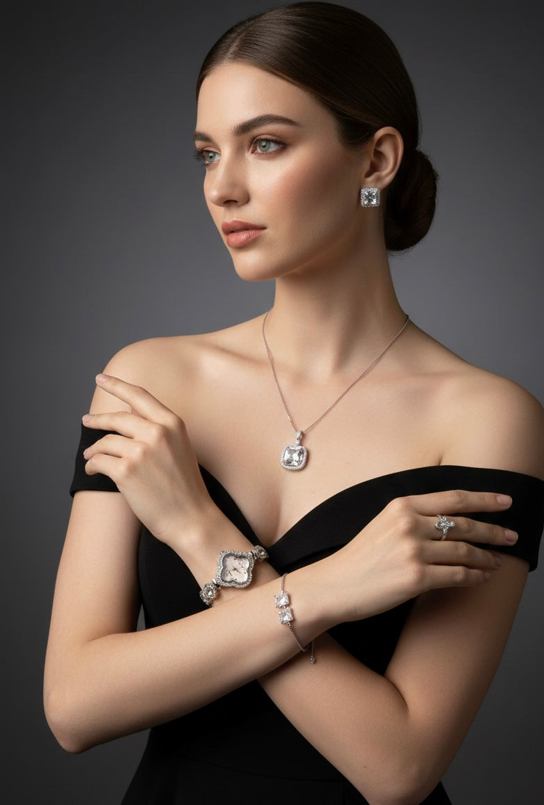 Ladies Complete Jewellery Set with Watch