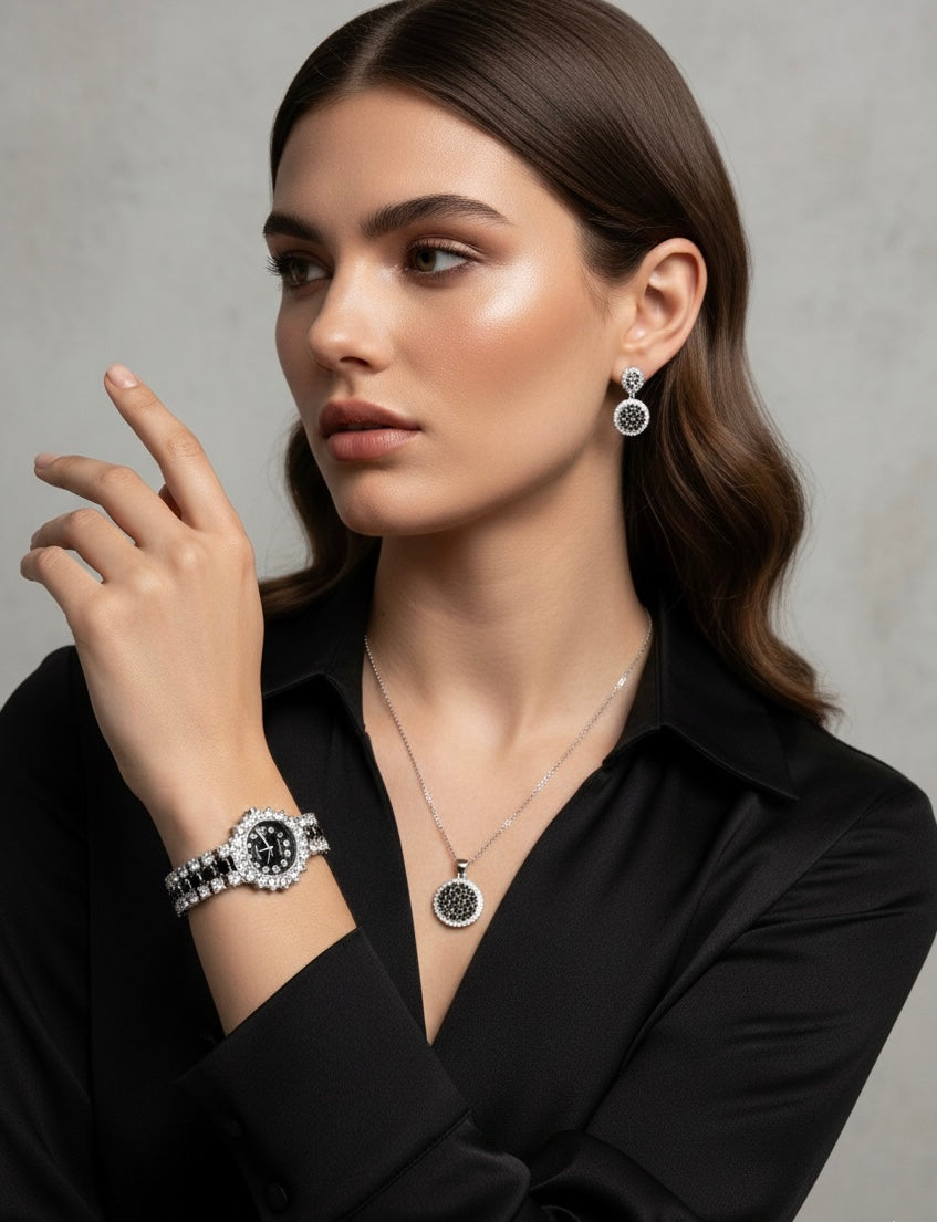 Ladies Complete Jewellery Set with Watch