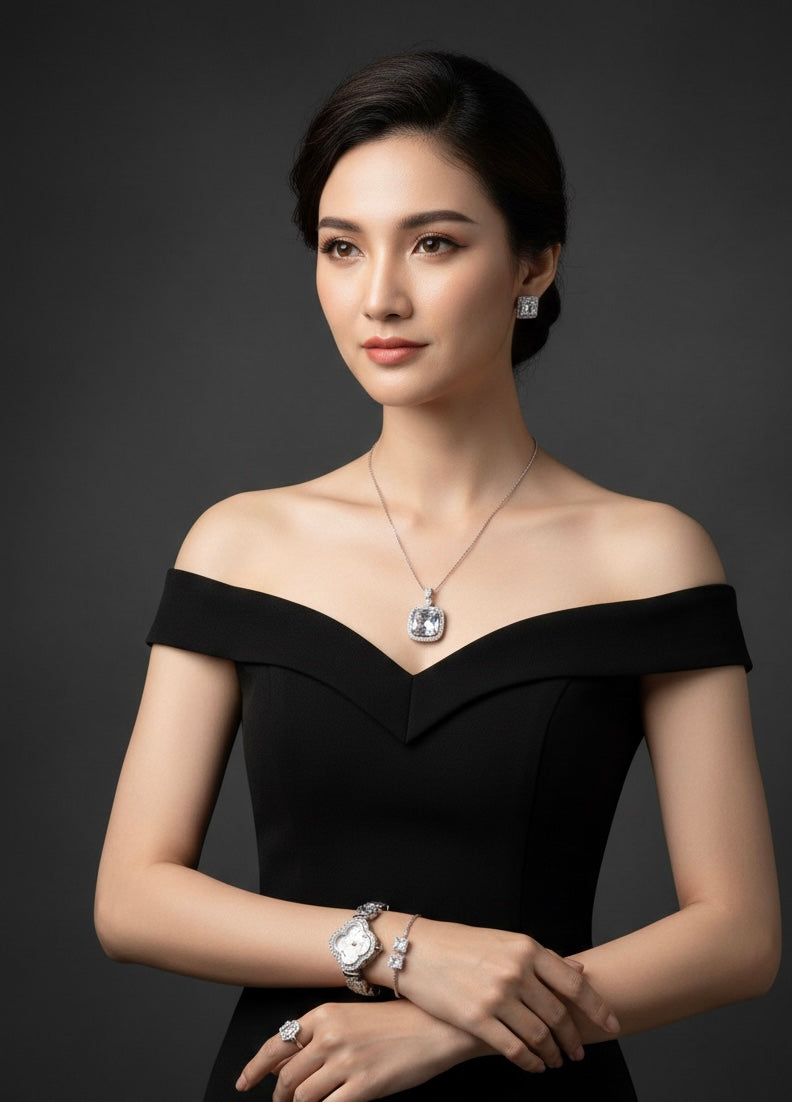 Ladies Complete Jewellery Set with Watch