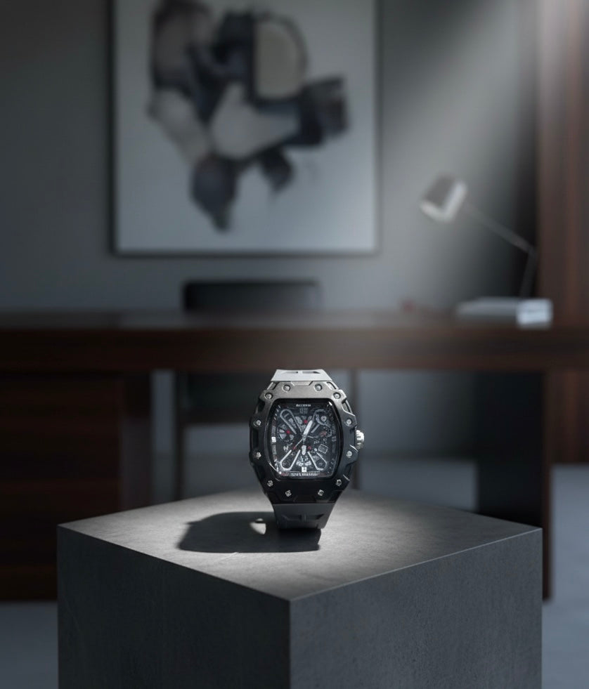 Luxury Men Watch with Skeleton Dial